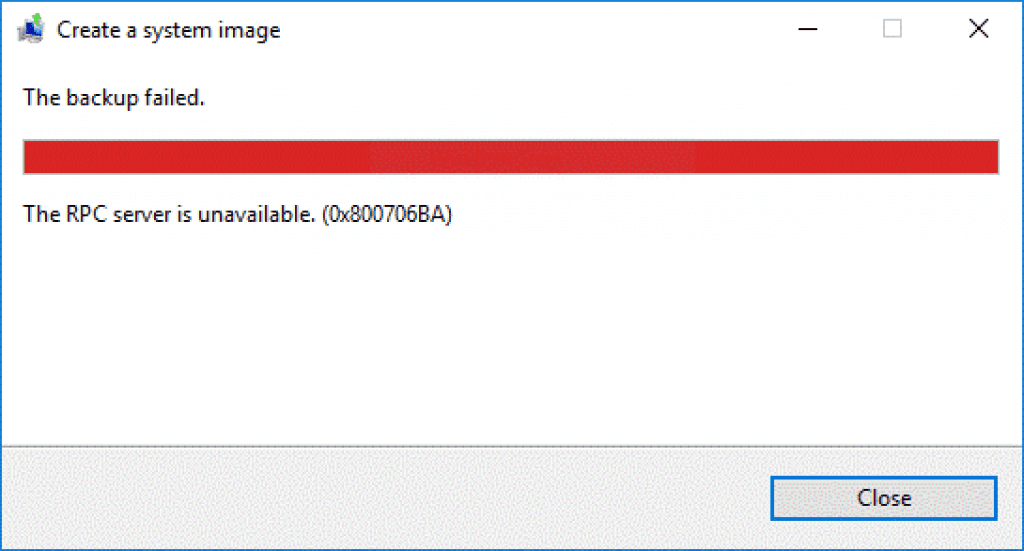 Что такое ошибка аутентификации. Ошибка RPC-сервера. 0x800706be. Ошибка Windows Backup. Ошибка архивации 0x81000036.